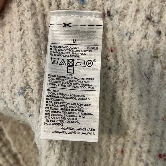 Old Navy cream confetti cardigan vest - Picture 5 of 8